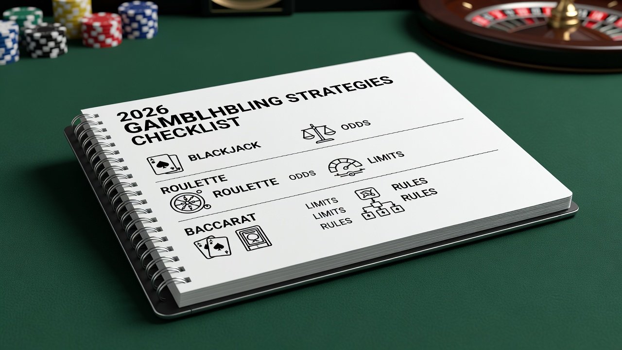 Build Your 2026 Gambling Strategies Checklist for Blackjack, Roulette & Baccarat