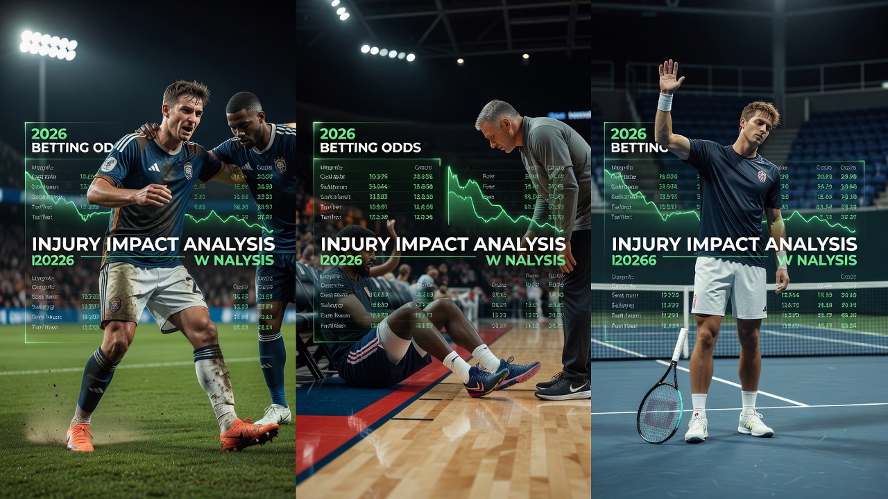 How Player Injuries Shift 2026 Football NBA & Tennis Betting Odds