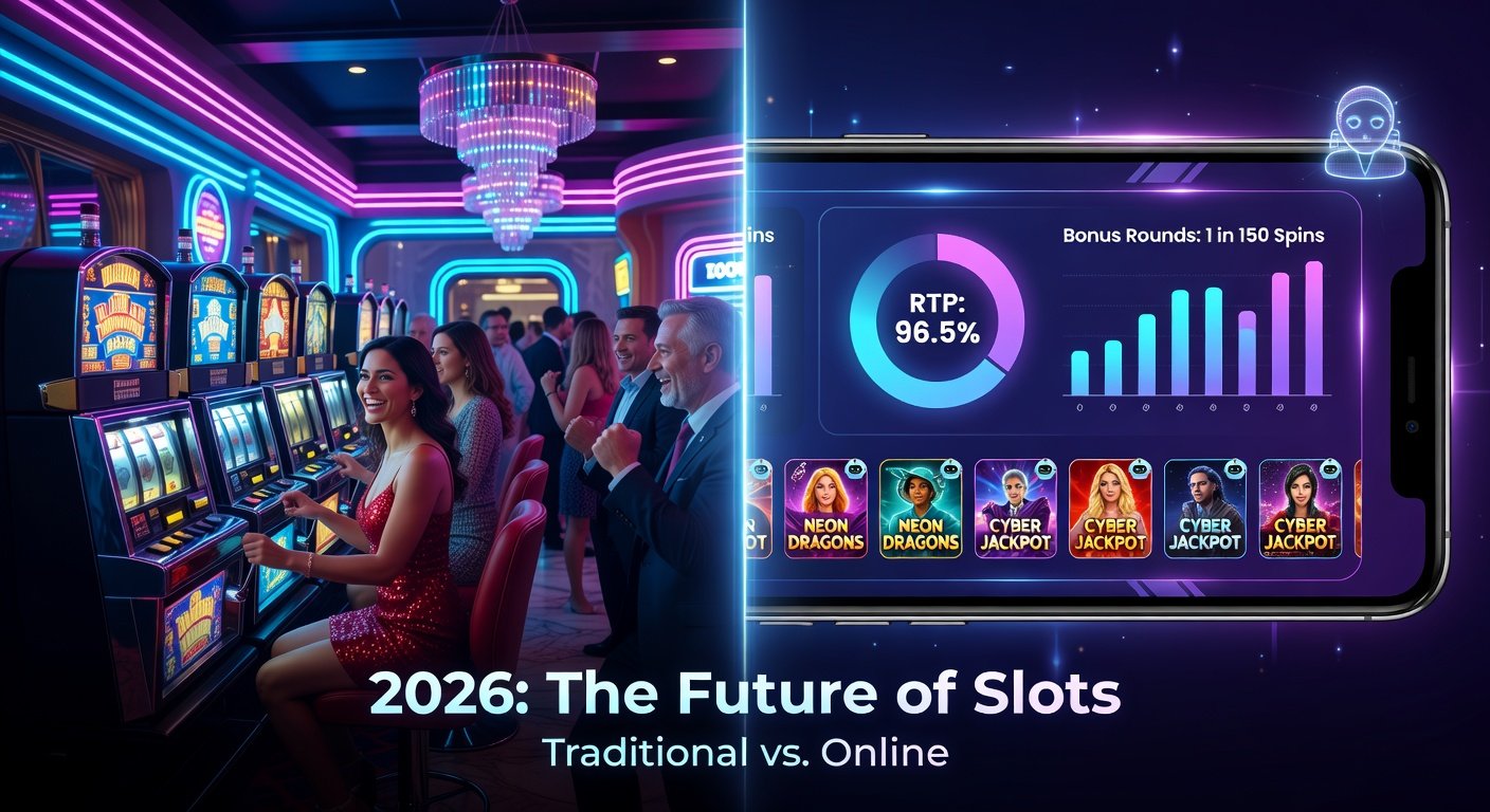 Online Slots vs Traditional Slots 2026: RTP, Strategies & Trends