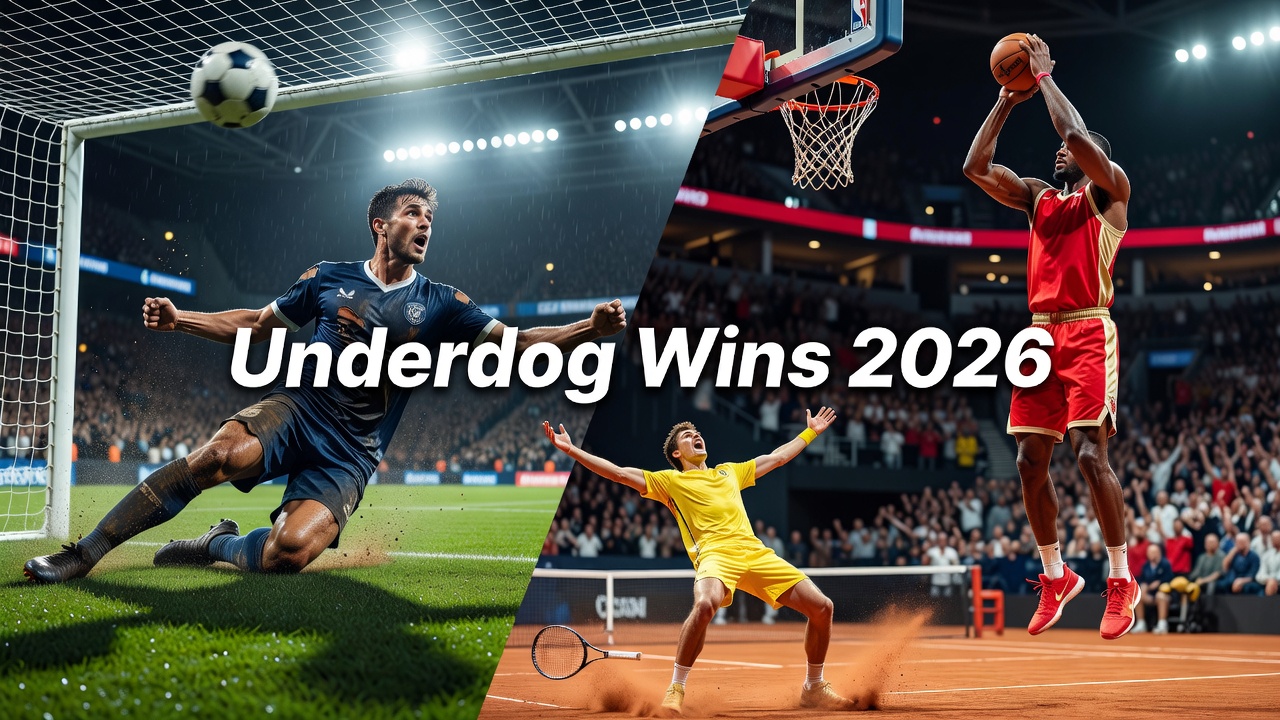 Underdog Wins: Profitable Football NBA Tennis Bets in 2026